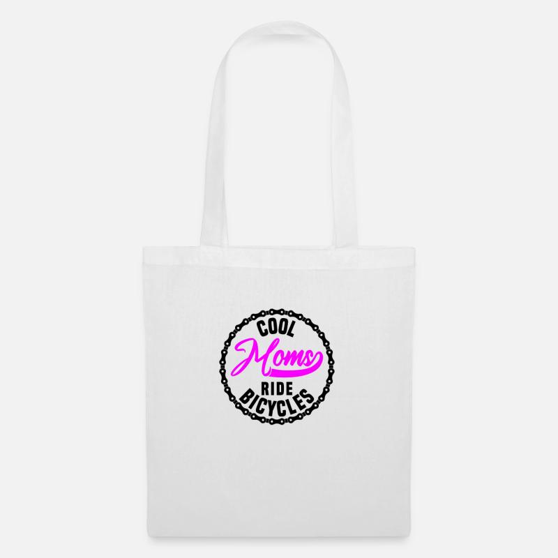 Cool moms ride bicycles - Stoffbeutel - Weiß