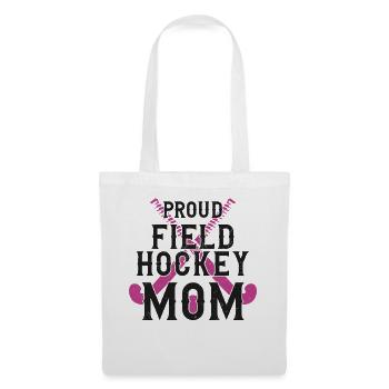 Field Hockey Mom Proud Field - Stoffbeutel - Weiß - Vorne
