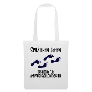 Anspruchsvolles Spazieren Geh Design - Stoffbeutel - Weiß - Vorne