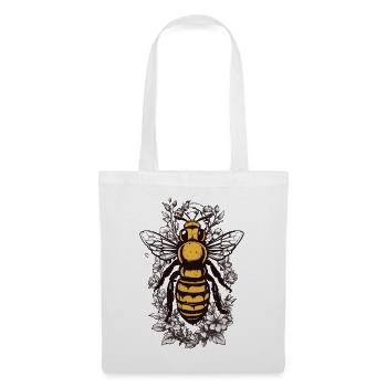 Esthétique Abeilles Fleurs Apiculteur Amateur de miel - Sac en tissu - blanc - Devant