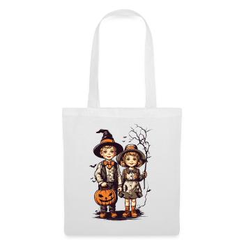 Vintage Halloween Kids Trick or Treat Fest - Tote Bag - white - Front