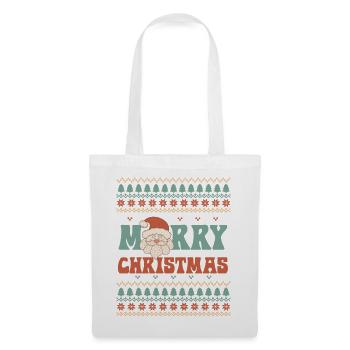 Pull de Noël moche - Sac en tissu - blanc - Devant