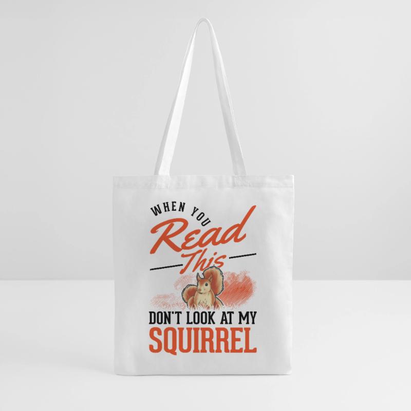 Squirrel Gift Grey Squirrel Tote Bag