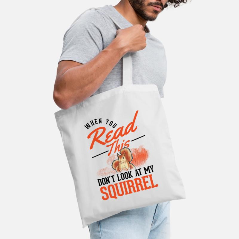 Squirrel Gift Grey Squirrel Tote Bag