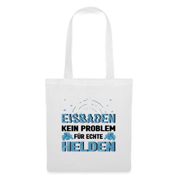 Bain de glace, dicton, nageur de glace, bain de soleil, bains de glace - Sac en tissu - blanc - Devant
