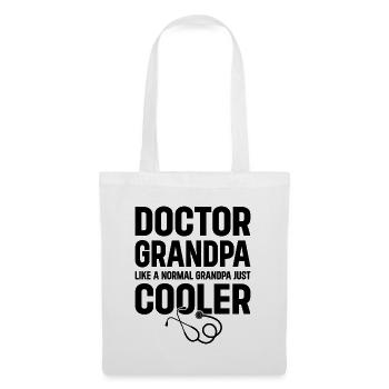 Docteur Grand-père Comme un grand-père normal Juste plus cool - - Sac en tissu - blanc - Devant