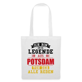 Stadt Potsdam Deutschland Legende Spruch - Stoffbeutel - Weiß - Vorne