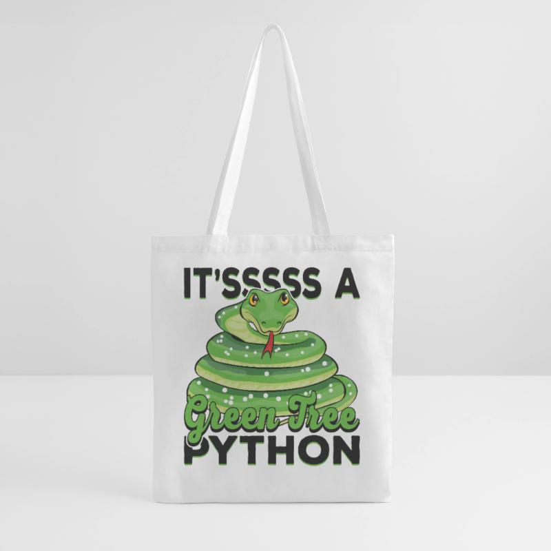 It'sssss a Green Tree Python Tote Bag