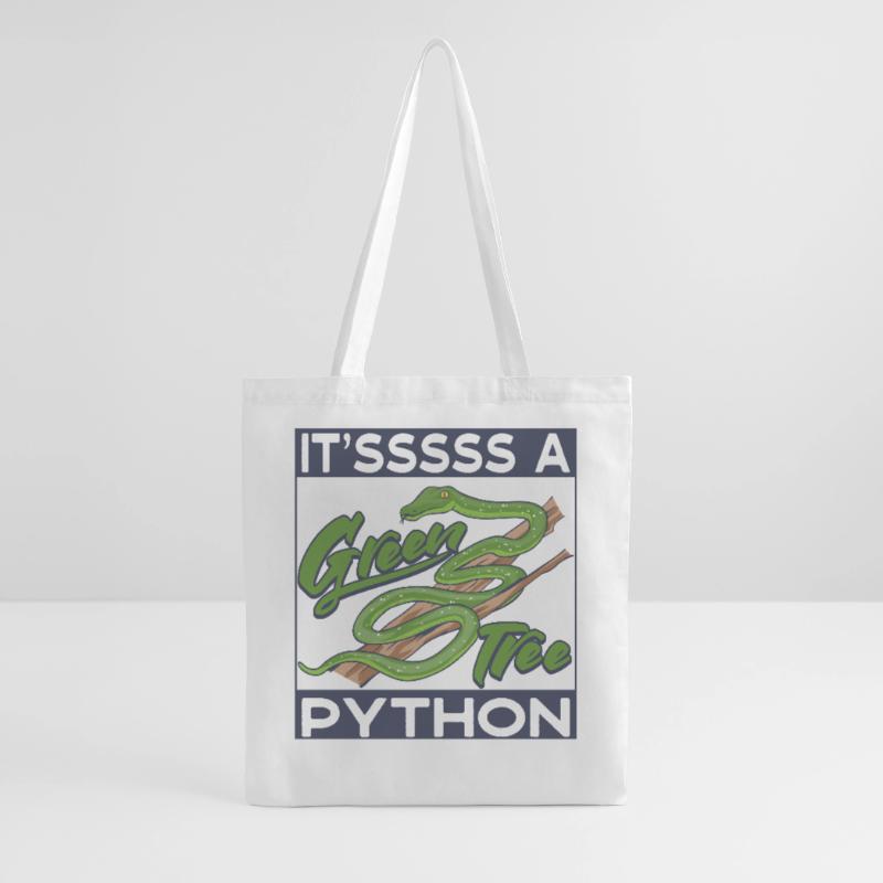 It'sssss a Green Tree Python Tote Bag