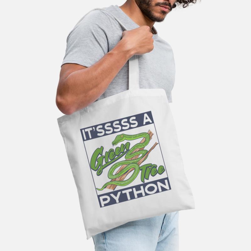 It'sssss a Green Tree Python Tote Bag
