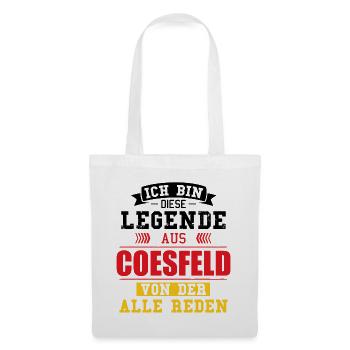 Stadt Coesfeld Deutschland Legende Spruch - Stoffbeutel - Weiß - Vorne