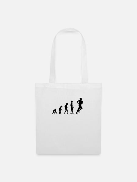 Laufen Evolution Joggen Jogger - Stoffbeutel - Weiß