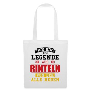 Stadt Rinteln Deutschland Legende Spruch - Stoffbeutel - Weiß - Vorne