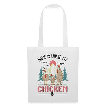 Poulets Home Farmer Poulet - Sac en tissu - blanc - Devant