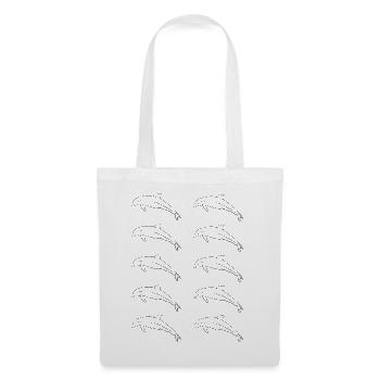 École des dauphins liberté de la mer cadeau - Sac en tissu - blanc - Devant