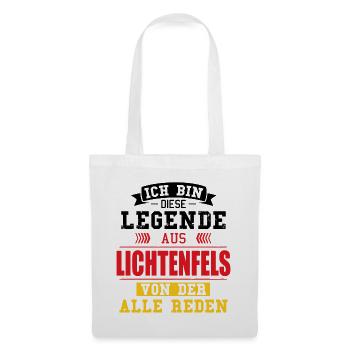 Stadt Lichtenfels Deutschland Legende Spruch - Stoffbeutel - Weiß - Vorne
