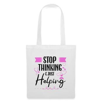Correctional Nurse Stop Thinking Just Helping Gift - Tote Bag - white - Front