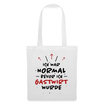 Gastwirt Spruch Kneipe Wirt Fun Gastwirt Geschenk - Stoffbeutel - Weiß - Vorne