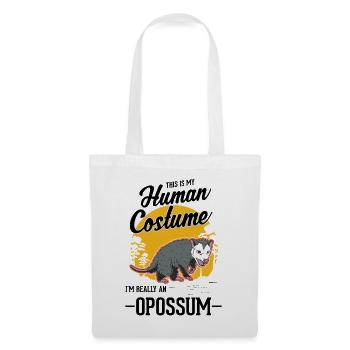 Opossum Costume Humain Possum Halloween Beutelratte - Sac en tissu - blanc - Devant