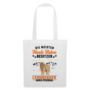 Leonberger Personal - Stoffbeutel - Weiß - Vorne