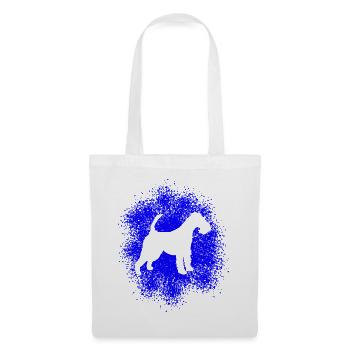 Drahthaar-Foxterrier für Hundeliebhaber - Stoffbeutel - Weiß - Vorne
