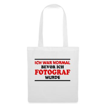 Fotograf Spruch Foto Lustiges Fotograf Geschenk - Stoffbeutel - Weiß - Vorne