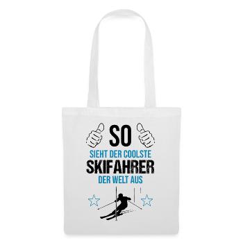 Le meilleur cadeau de look de skieur au monde - Sac en tissu - blanc - Devant
