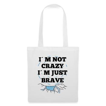 Ice Bath Not Crazy I´m Just Brave Gift Idea - Stoffbeutel - Weiß - Vorne
