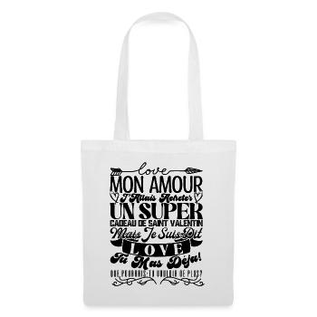 Couple.love Valentine's Day gift couple in love - Tote Bag - white - Front