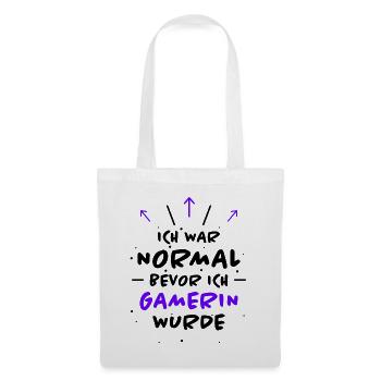 Gamerin Spruch Videospiel Sprüche Gamerin Geschenk - Stoffbeutel - Weiß - Vorne