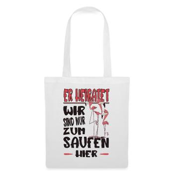Junggesellenabschied Polterabend Team Bräutigam - Stoffbeutel - Weiß - Vorne