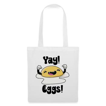 Yay Eggs - Tote Bag - white - Front