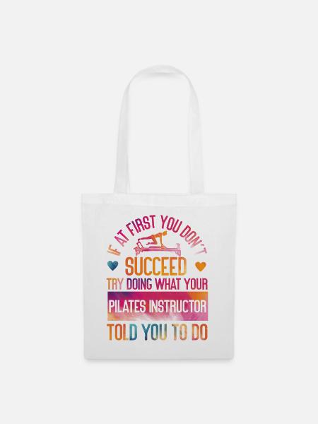 Pilates Instructor Teacher - Stoffbeutel - Weiß