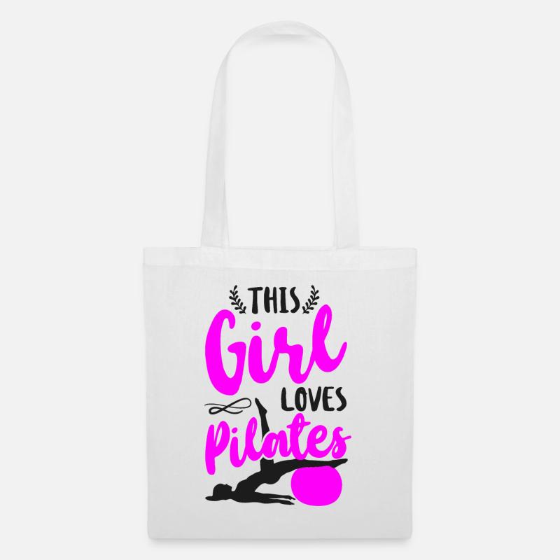 Pilates Instructor Teacher Girl - Stoffbeutel - Weiß