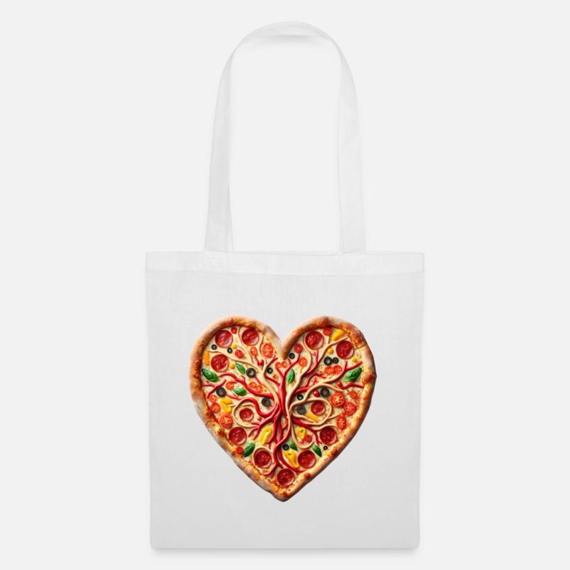 Heartfelt Pizza CHD Support - Stoffbeutel - Weiß