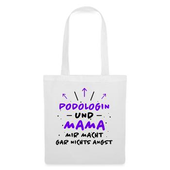 Podologin Spruch Fußpflegerin Podologin Geschenk - Stoffbeutel - Weiß - Vorne
