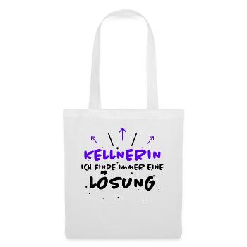 Kellnerin Spruch Beruf Lustiges Kellnerin Geschenk - Stoffbeutel - Weiß - Vorne