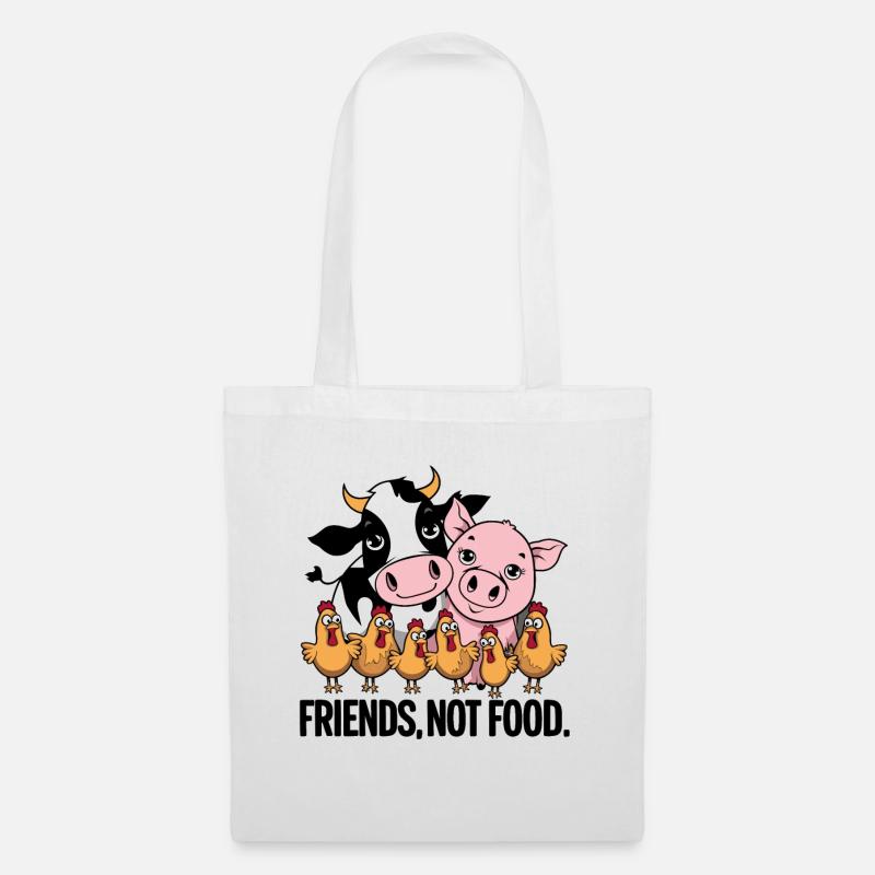 Not Food Animals Kein Fleisch - Stoffbeutel - Weiß