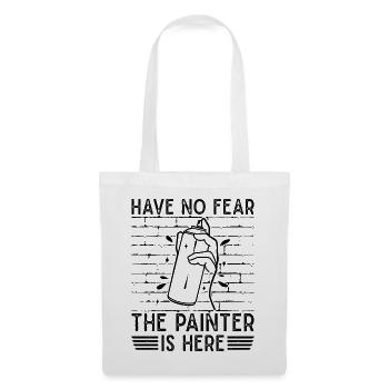 Artiste cool n’ayez pas peur Le peintre est là Motiv - Sac en tissu - blanc - Devant