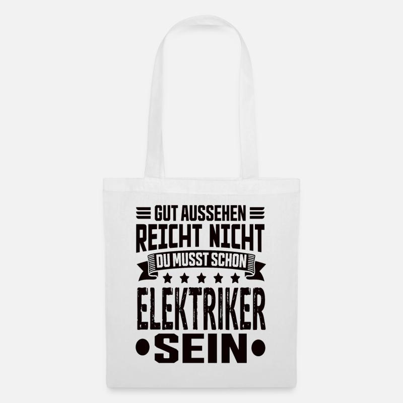 Elektriker - Stoffbeutel - Weiß