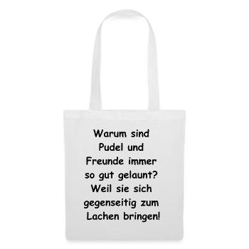 Funny Poodle Friend Gift - Tote Bag - white - Front