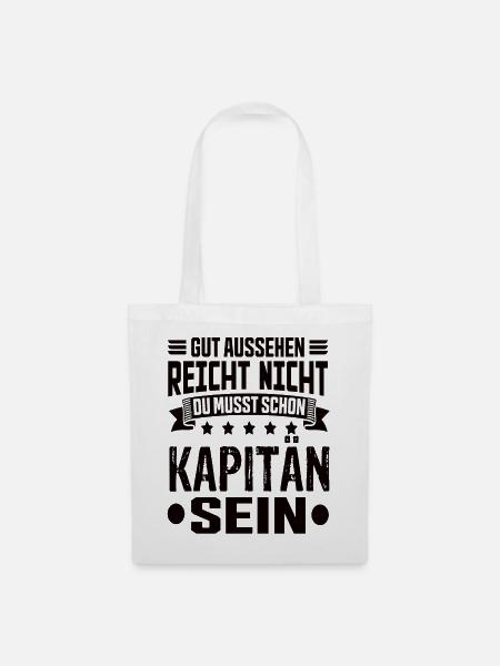 Kapitän - Stoffbeutel - Weiß