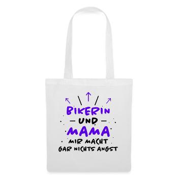Bikerin Spruch Biker Lustiges Bikerin Geschenk - Stoffbeutel - Weiß - Vorne
