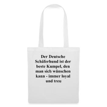 Cadeau de fidélité pour propriétaire de chien - Sac en tissu - blanc - Devant
