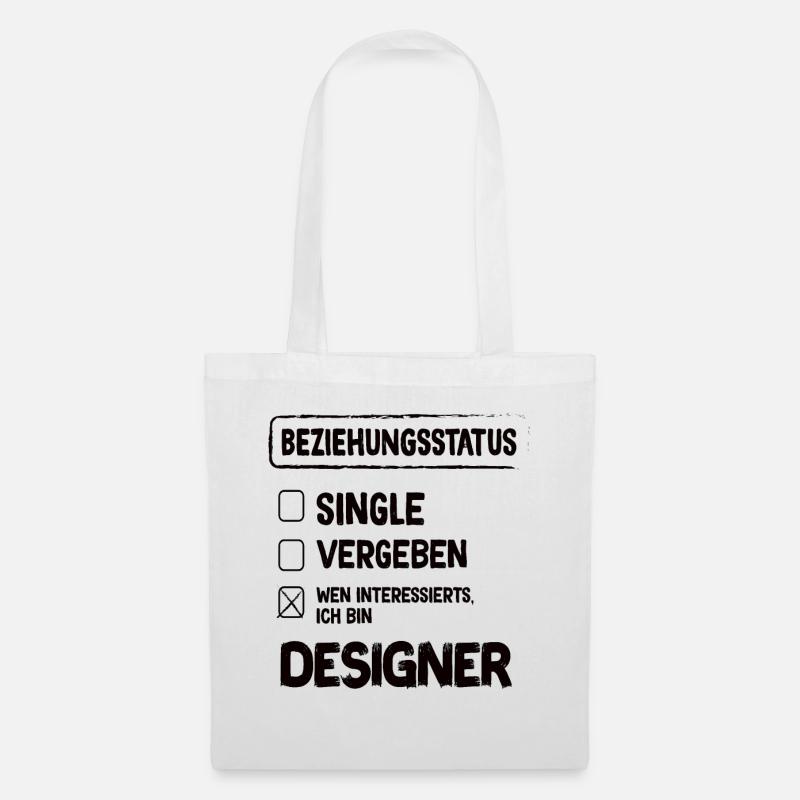 Designer Beziehungsstatus - Stoffbeutel - Weiß