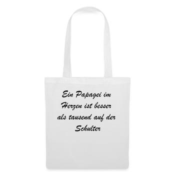 Geschenk für Tierfreunde - Stoffbeutel - Weiß - Vorne