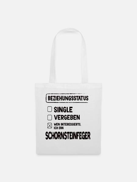 Schornsteinfeger Beziehungsstatus Kaminfeger - Stoffbeutel - Weiß