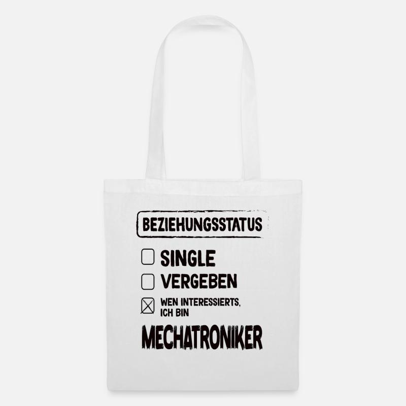 Mechatroniker Beziehungsstatus Mechatroniker - Stoffbeutel - Weiß