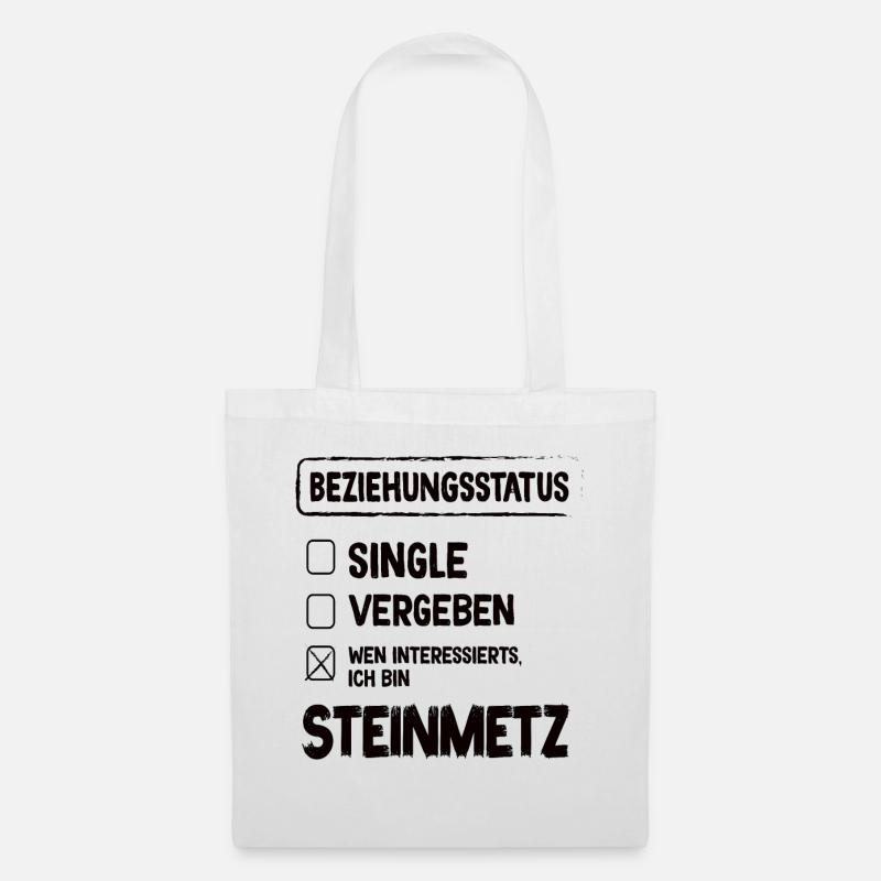 Steinmetz Beziehungsstatus Steinmetz Beruf - Stoffbeutel - Weiß