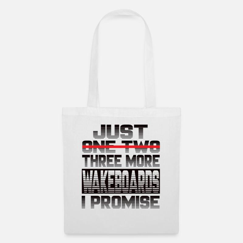 Juste un wakeboard de plus que je promets wakeboard - Sac en tissu - blanc